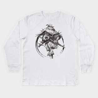 Octopus Warrior - Ink gift Kids Long Sleeve T-Shirt